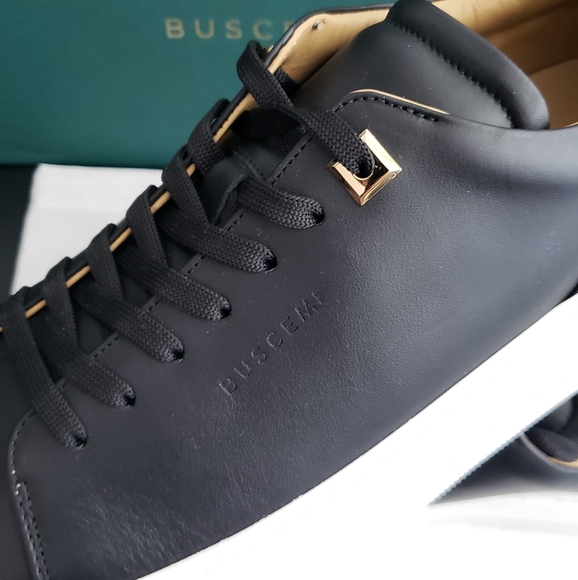 BUSCEMI Uno Low Top Sneakers (Black) - Picture 2 of 4
